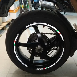 For DUCATI MULTISTRADA 1260 1200 1200S S Motorcycle Accessories Stickers Wheels Hub Reflective Stripe Rim Waterproof Decals Kit
