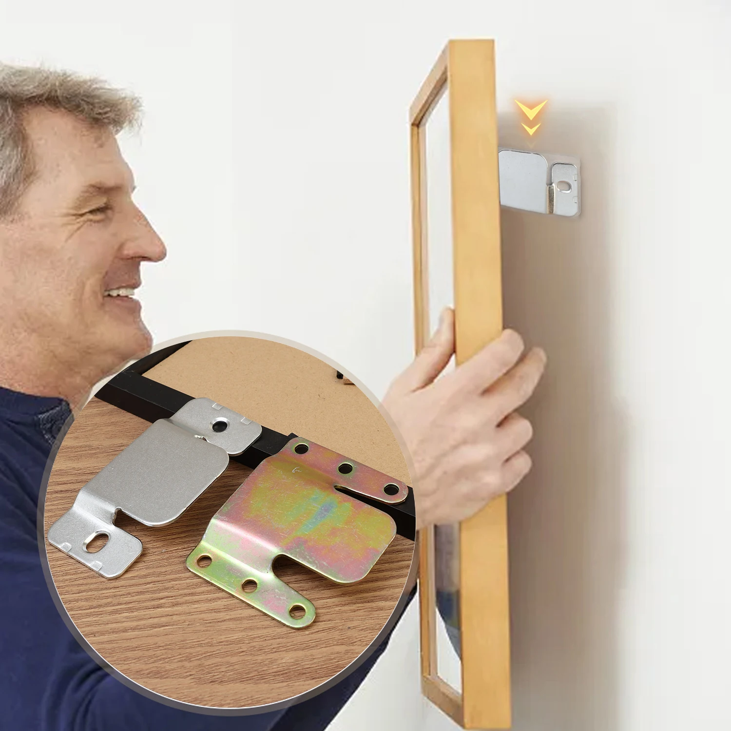 Universelle Metallverbinder, bündig montierter Bilderrahmen, ineinandergreifende Möbelhalterungen, Couchverbinder, Sofa-Linker