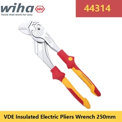 WIHA 44314 Insulated Pliers Wrench 1000V VDE 250mm Length 550Grams with Ratchet Function for Electricians High Quality Hand Tool