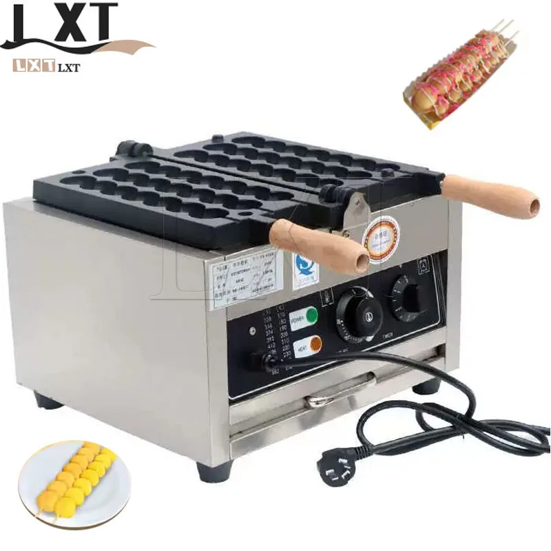 Egg Puff Maker Tandem Baking Cake Machine Non Stick Cooking Surface Waffle Machine Electric String Cake Egg Puffs Bubble Machine