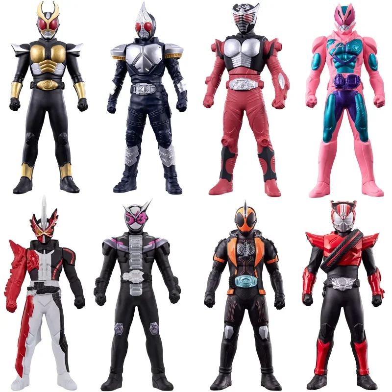 Bandai Original Kamen Rider Ryuki Saber Anime Action Figure Soft rubber doll Toys For Boys Girls Kids Children Birthday Gifts