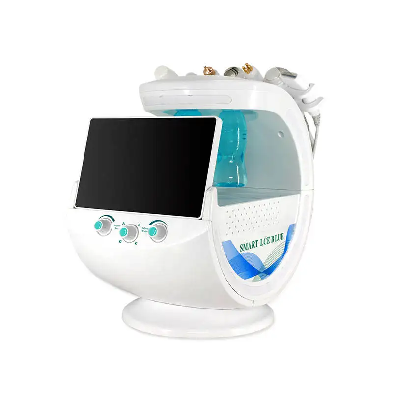 Smart Ice Blue hydrodermabrasion facial machine Hydra skin analyzer water Peel Microderambrasion jet aqua oxygen facial machine