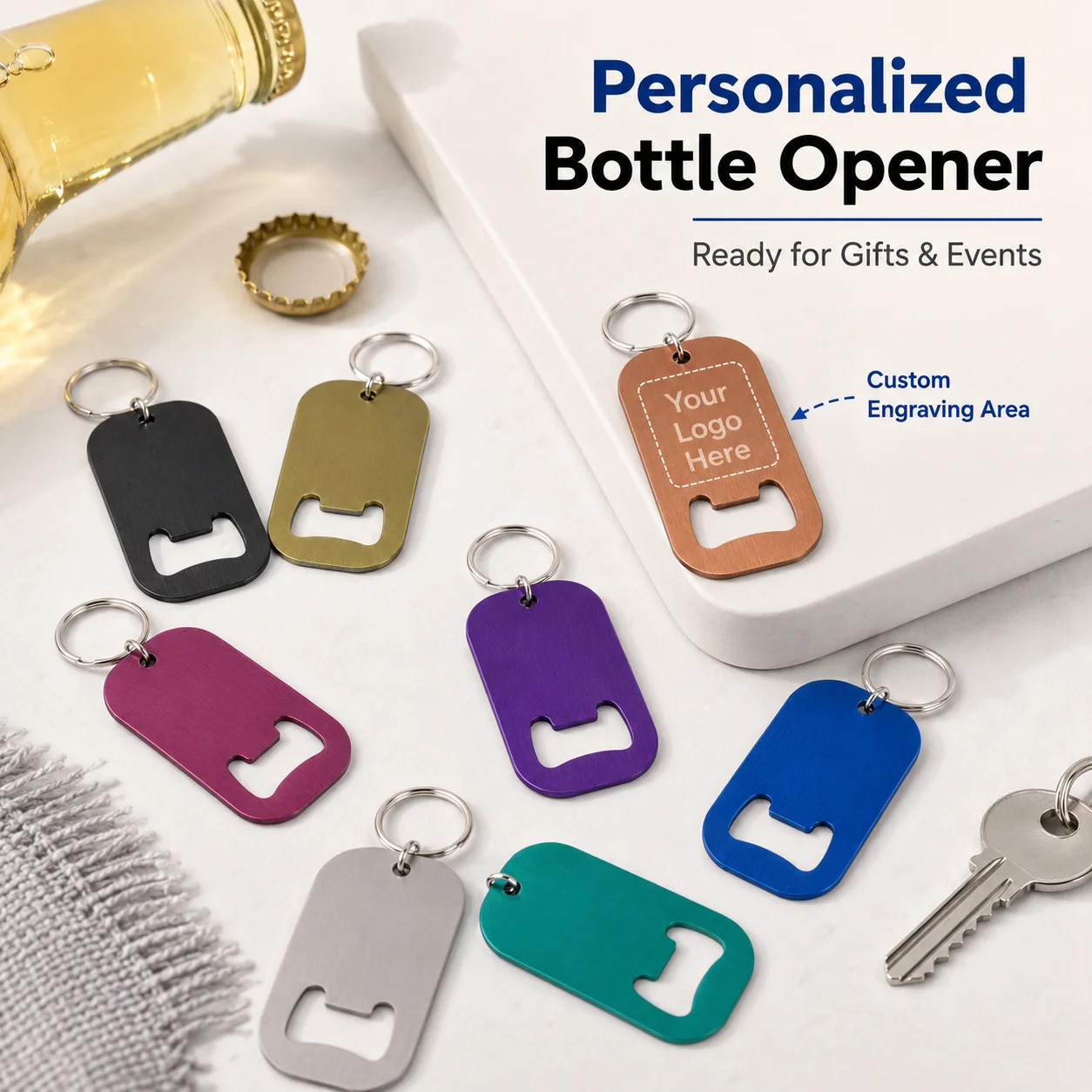Custom Text Bottle Opener Keyc - огляд і ціна Personalized Engraved Gift