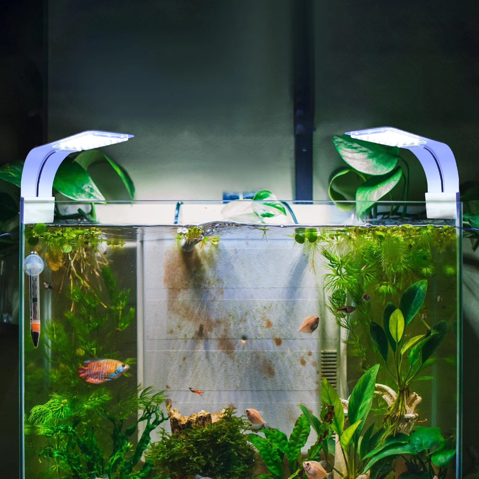 

LED Fish Tank Light Clip Lamp Us Plug Aquarium Bright Aquatic Plant Growth Light for Tank Decoration Aquatic Plant Lamp