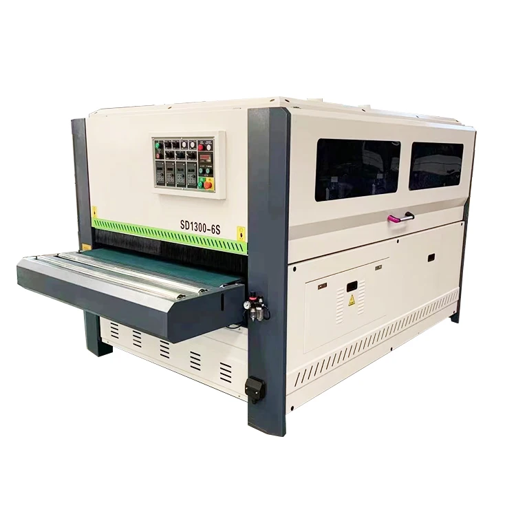 Furniture Automatic MDF Sanding Machine Caliber Cabinet Polishing Brush with Core Motor Pump PLC Engine Components