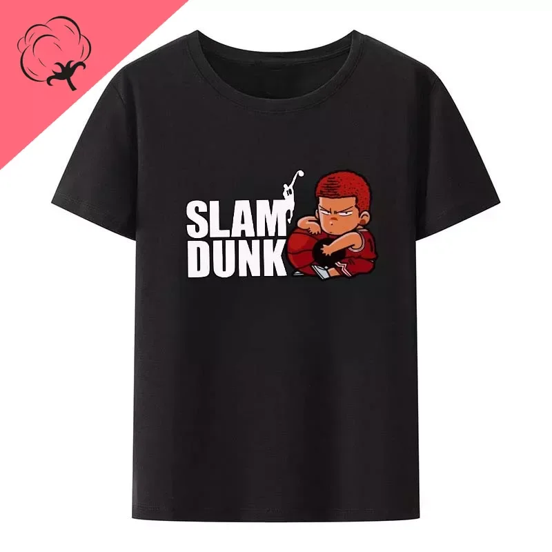 

Slam Dunk T Shirt Japanese Anime NewHanamichi Sakuragi Shirts for Men Women Summer Fashion Short Sleeve Tee Shirt Unisex Tops