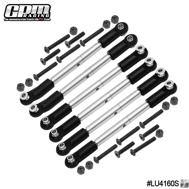 GPM Stainless Steel Adjustable Tie Rods for LOSI 1/10 Lasernut Tenacity Ultra 4 - Automotive Racing Parts