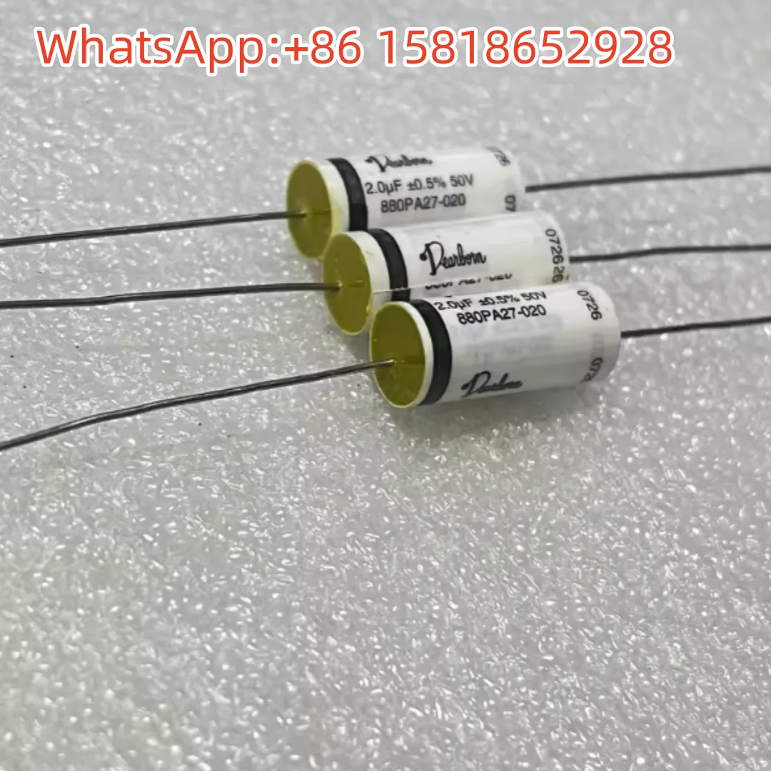2pcs Spear Dearborn Copper Leg 880P 50v 2uf 2.0uf 205 High Precision 0.5% Film Capacitor