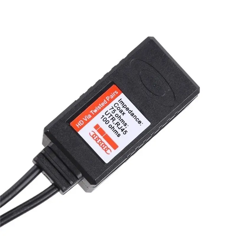Transceiver For CCTV Camera, Video Balun Transmitter Receiver 10 Pair BNC To RJ45 Passive Video Power+ Balun With Power Rj45-A32