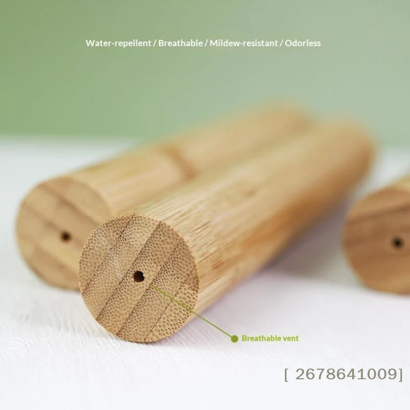⚑ 空の竹製歯ブラシケース&茶ボトル エコフレンドリー歯ブラ - Bamboo Toothbrush のレビューと価格