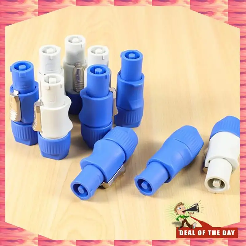 

24-Hour Delivery 100PCS NAC3FCA NAC3FCB Speakon Plug 3 Pin Male Powercon Connector 20A 250V AC Power Plug Connector Blue And Gre