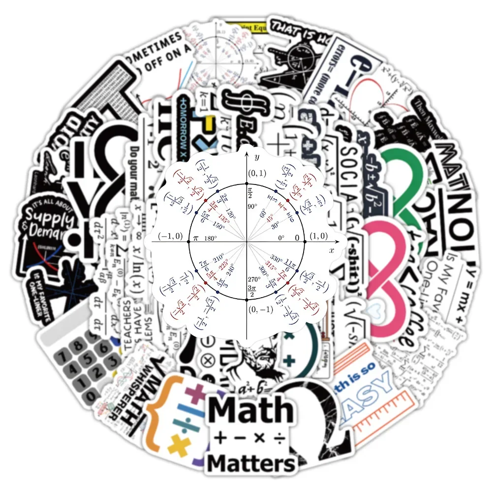 10/50/100 個の数式ステッカー科学化学研究室脳科学者ステッカー子供のギフトの装飾荷物デカール