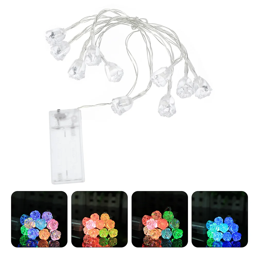

1Pcs Rose LED String Light Valentine's Day Decoration Lamp for Wall Tree Garden Party Wedding Event Romantic Atmosphere