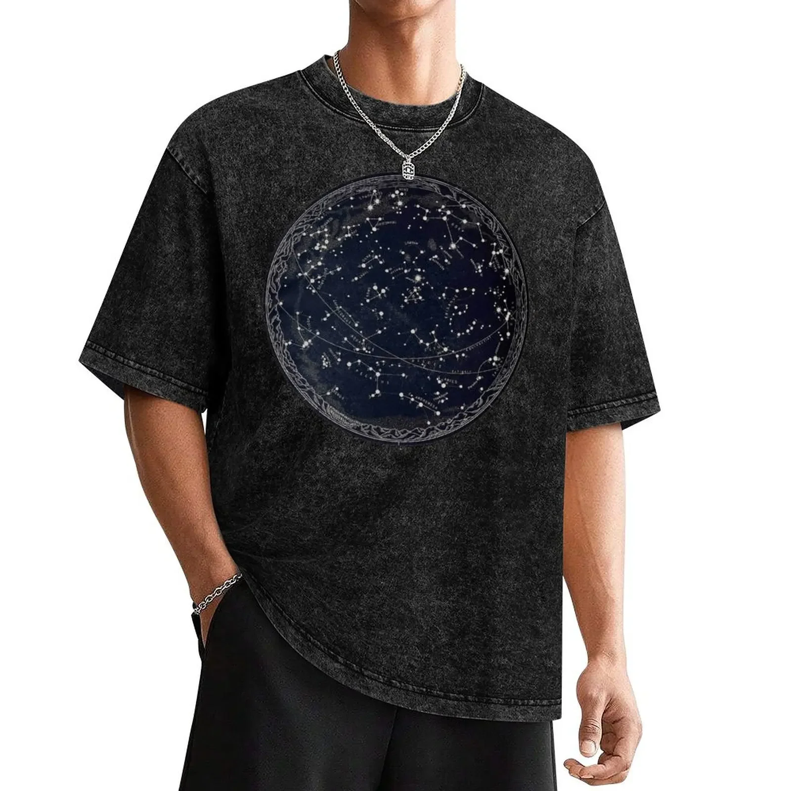 

Antique Map of the Night Sky, 19th century astronomy T-Shirt tees basketball graphic tees vintage anime shirt mens t shirts pack