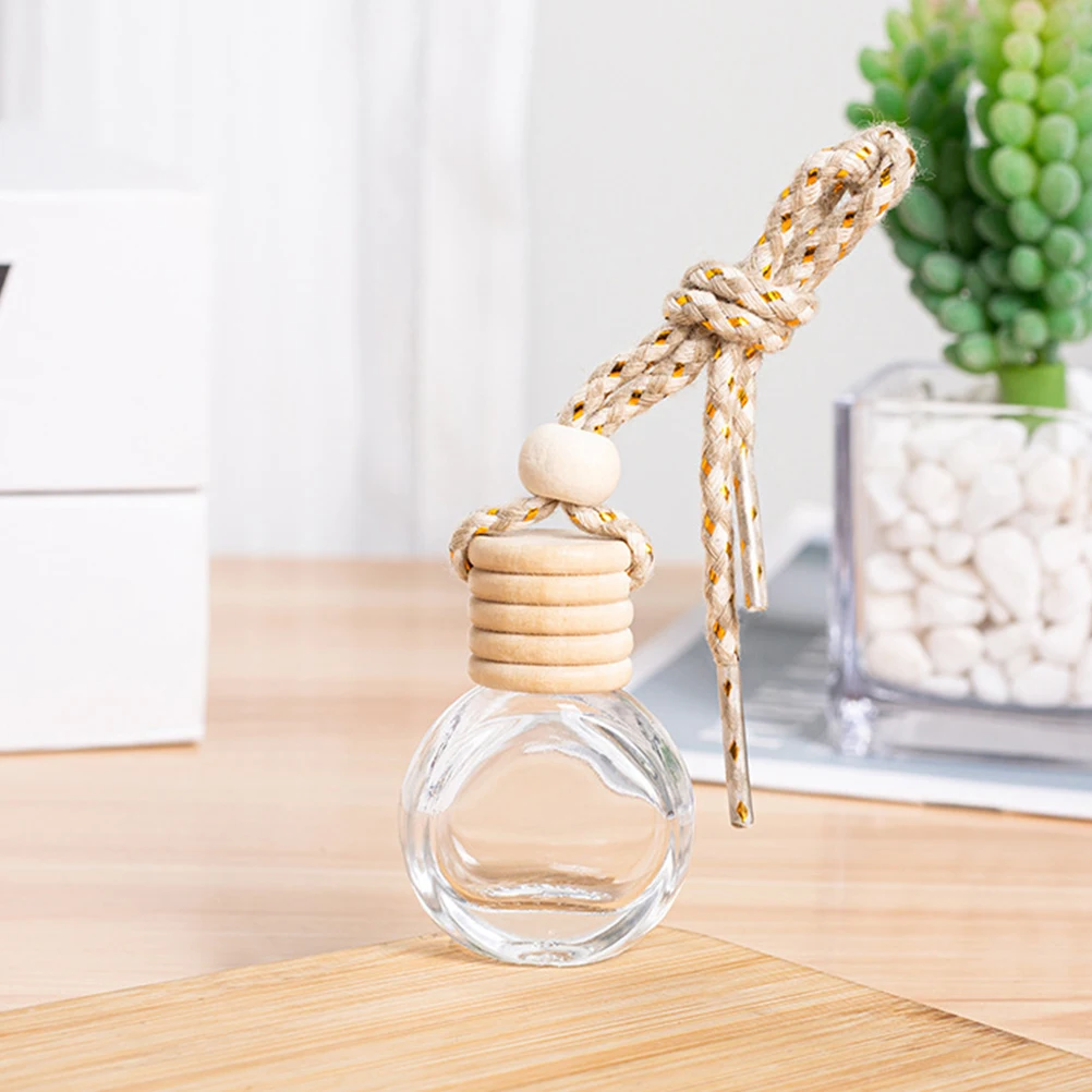 

8 Pcs Perfume Bottle Mini Aromatherapy Bottles Car Freshener Essential Oil Diffuser Air Empty Glass