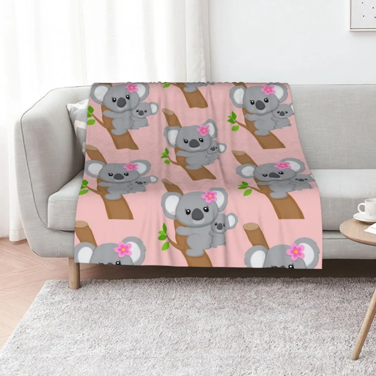 koala Throw Blanket Hair wednesday Weighted Winter beds Decoratives Summer Blankets