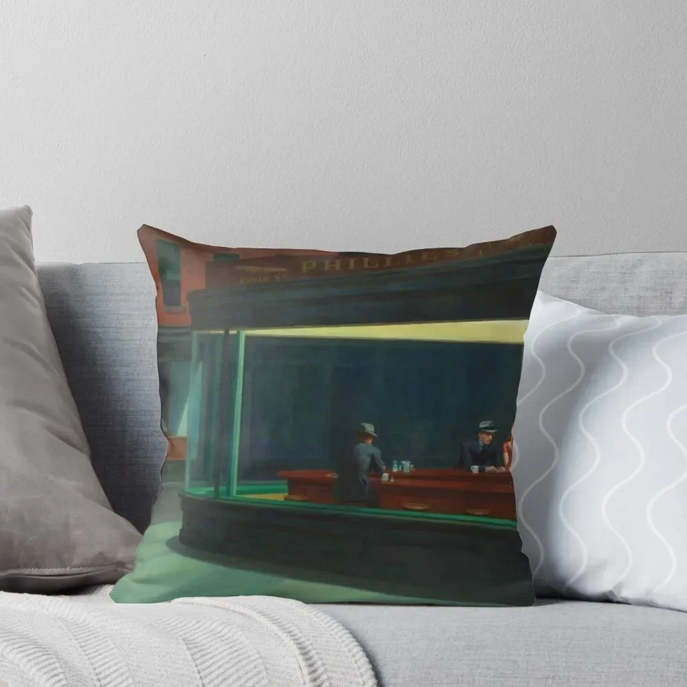 Nighthawks Edward Hopper Throw Pillow Decorative Pillow Covers For Sofa Decorative Cushions Pillow