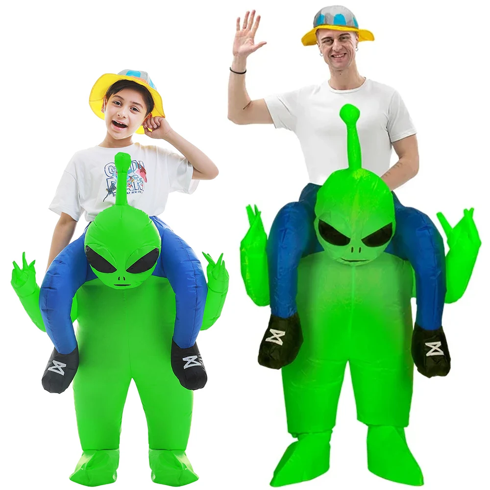 Adult ET Alien Inflatable Costume Funny Fancy Suits Dress Death Ghost Purim Halloween Carnival Anime Party Cosplay Costumes