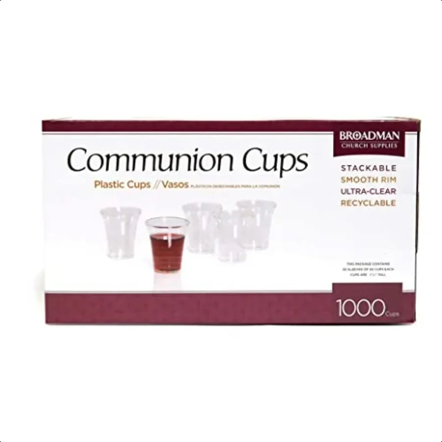 

Plastic Recyclable Communion Cups 1000 Count