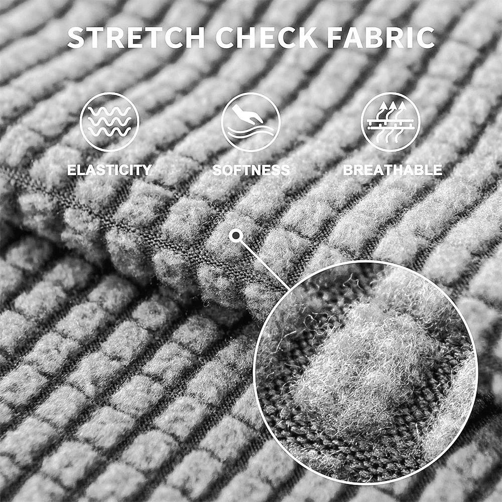 Jacquard Pure Sofa Covers Polar Fleece Stretch Sofa Seat Covers Removable Couch Case Furniture Protector Chaise Lounge Home