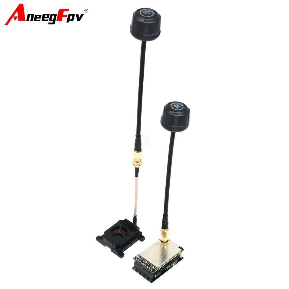 AneegFpv 3.3G 4W 아날로그 비디오 송신기 FPV VTX 3.3G VRX 비디오 수신기 Skyzone/fatshark FPV 드론 액세서리
