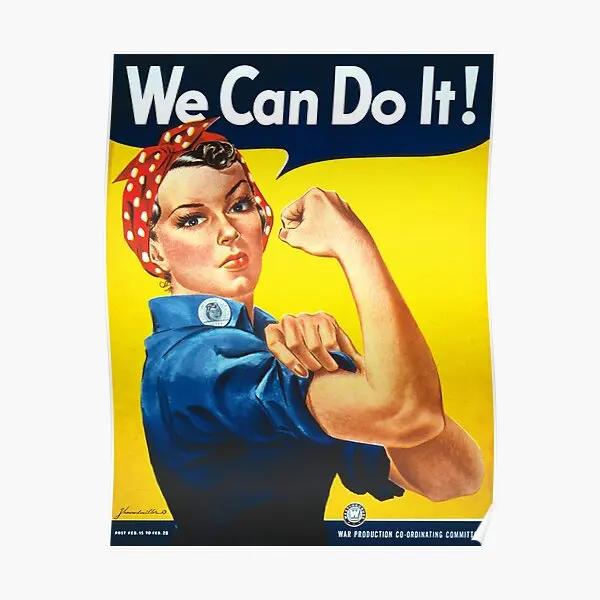 We Can Do It Rosie The Riveter  Poster Picture Print Funny Mural Room Painting Art Home Wall Modern Decoration Vintage No Frame