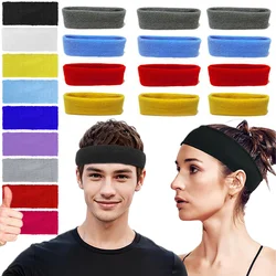 New Unisex Sport Sweatband Headband for Men Women Yoga Hairband High Stretch Headband Strong Elastic Fitness Basketball Headband