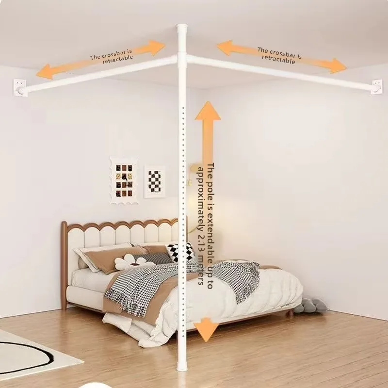 No punching, folding partition curtain, bedroom, living room, rental house, easily separated from one room and one living room