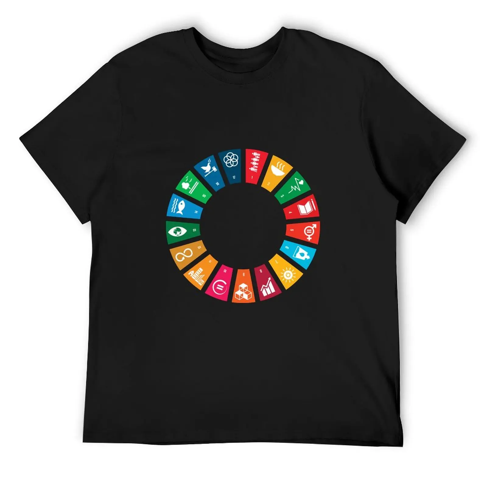 UN SDGs UN Global Goals Logo United Nations Sustainable Development Goals 2030 Sticker Copy T-Shirt anime compression shirt men