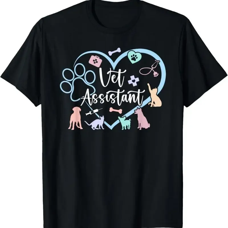 Vet Assistant Heart Veterinary Appreciation T Shirt