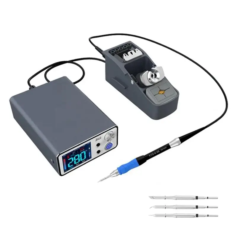 ABGG-T3B Soldering Station With Handle Intelligent Electric Set For SMD BGA Repair Welding Iron Tips US Plug T3B-T115