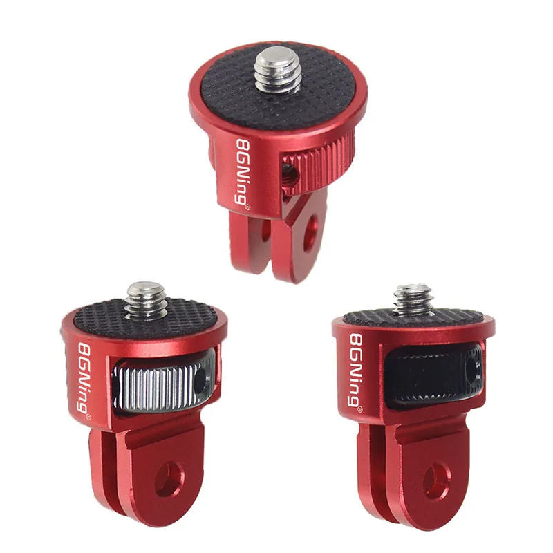 BGNING 360 للتدوير 1/4 بوصة برغي صغير ترايبود محول جبل CNC لكاميرا GoPro Hero 13 12 11 10 Insta360 ONE X5 X4 X3 X2 4K