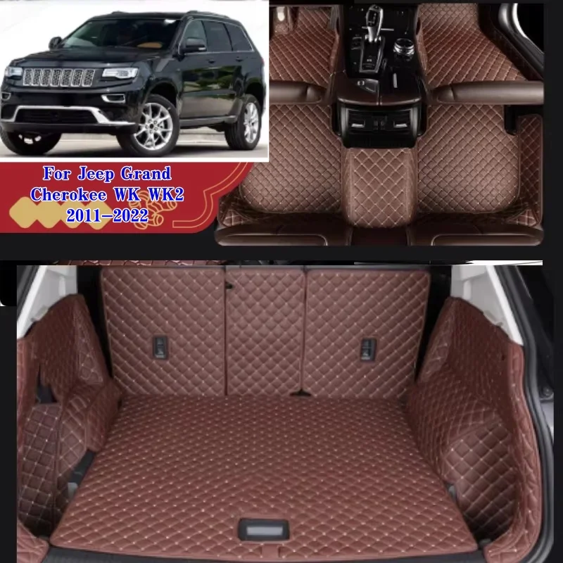 

Для Jeep Grand Cherokee WK WK2 2011-2022 авто полное покрытие багажник коврик автомобильный чехол коврик грузовой вкладыш внутренняя защита аксессуары