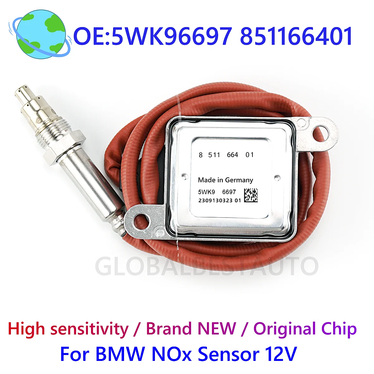 851166401 5WK96697 Nuevo sensor Nox de óxido de nitrógeno de alta calidad para BMW X5 X6 1 2 5 7 8 Series