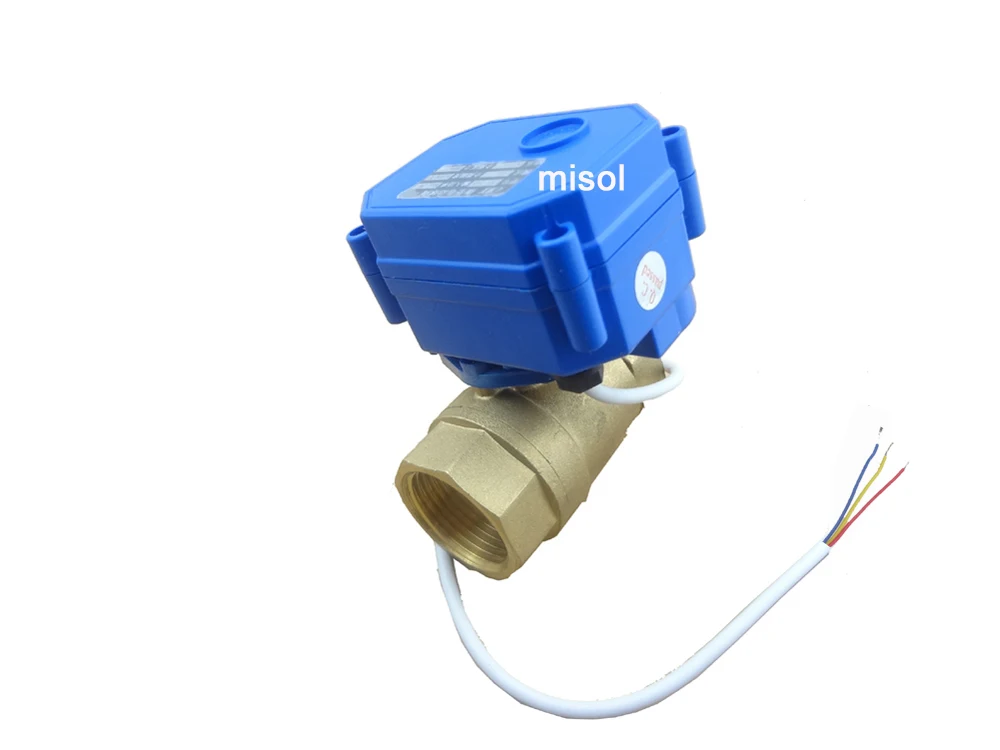 Elettrovalvola Misol 1pcs of Motorized ball valve brass, G3/4\ Acqua e vapore — dettaglio 3