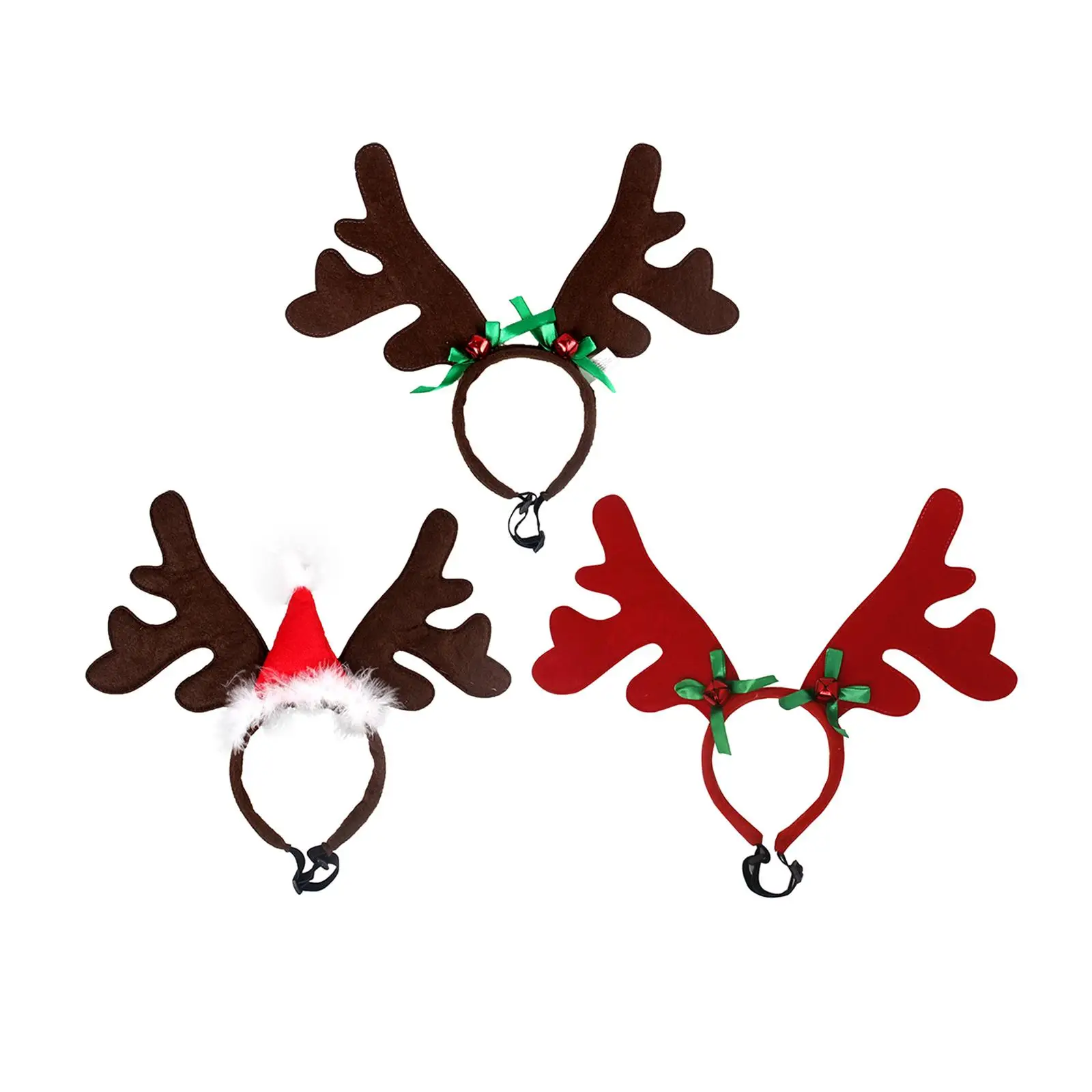 Hair Hoop Headdress Reindeer Antler Headband for Dogs Kids Party Supplies