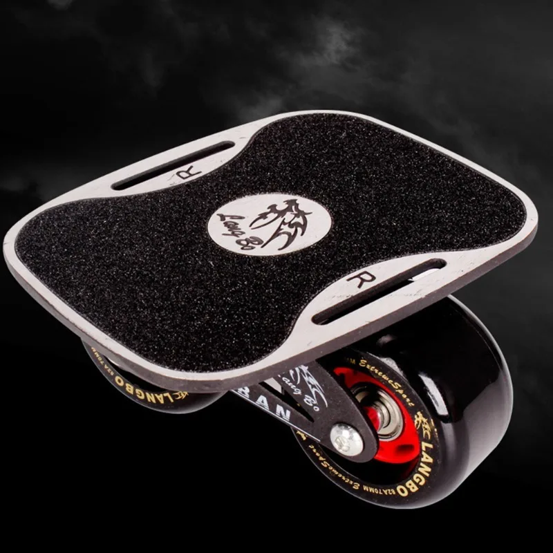 

Frosted Plate Black Wheel High Strength Aluminum Alloy Split Skateboard Anti Slip Deck Durable Drift Board For Road Skateboard