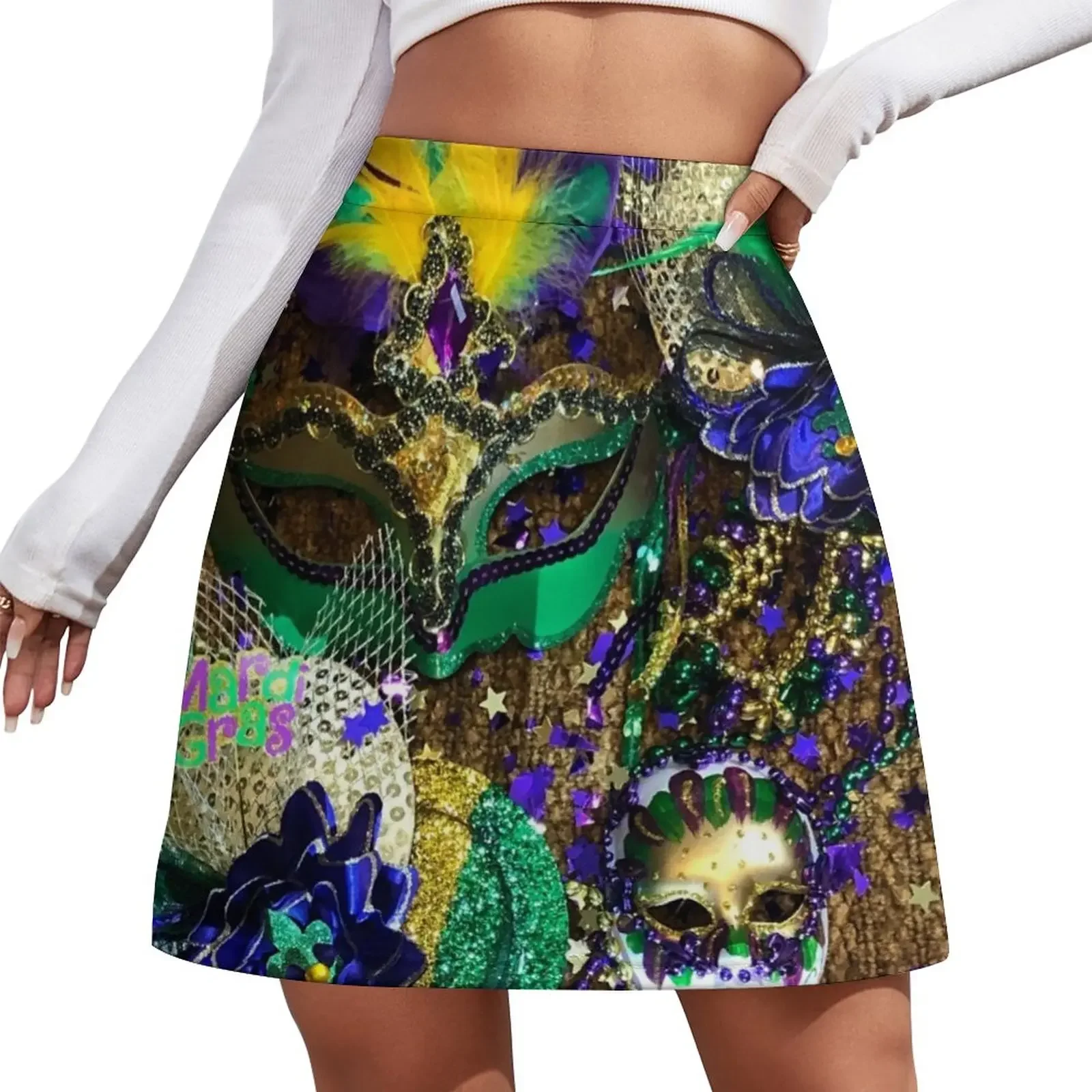 

Mardi Gras Carnival 1B Mini Skirt Woman skirts chic and elegant woman skirt clothing women summer 2026