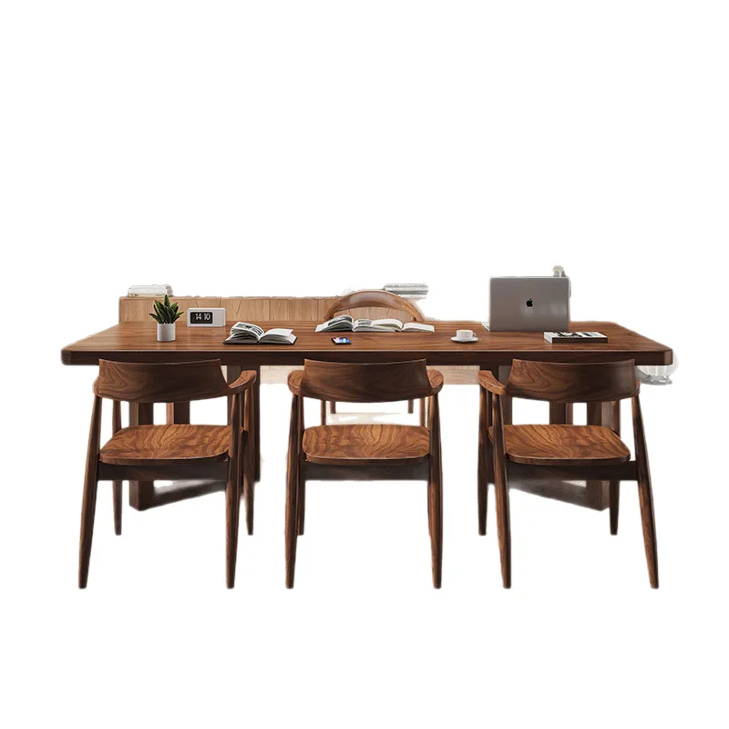 Solid wood desk modern simple living room home bedroom rectangular study table study room calligraphy table writing desk