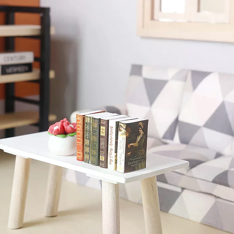 Livre Miniature pour maison de poupée 1:12, 6 pièces, bande dessinée, petits livres, Mini modèle, jouets de jeu pour enfants, accessoires pour maison de poupée