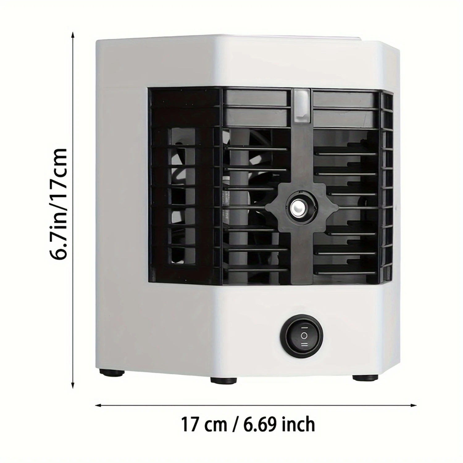 Perfect Portable Ultra-Quiet Mini Personal Air Conditioner with Cooling Fan 3-IN-1 Design, Anti-Leakage Water for Bedroom Office