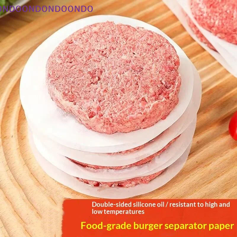 100Pcs Hamburger Patty Separators Non-Stick BPA Free Food Grade for Backyard BBQ Restaurant Meat Patty Making
