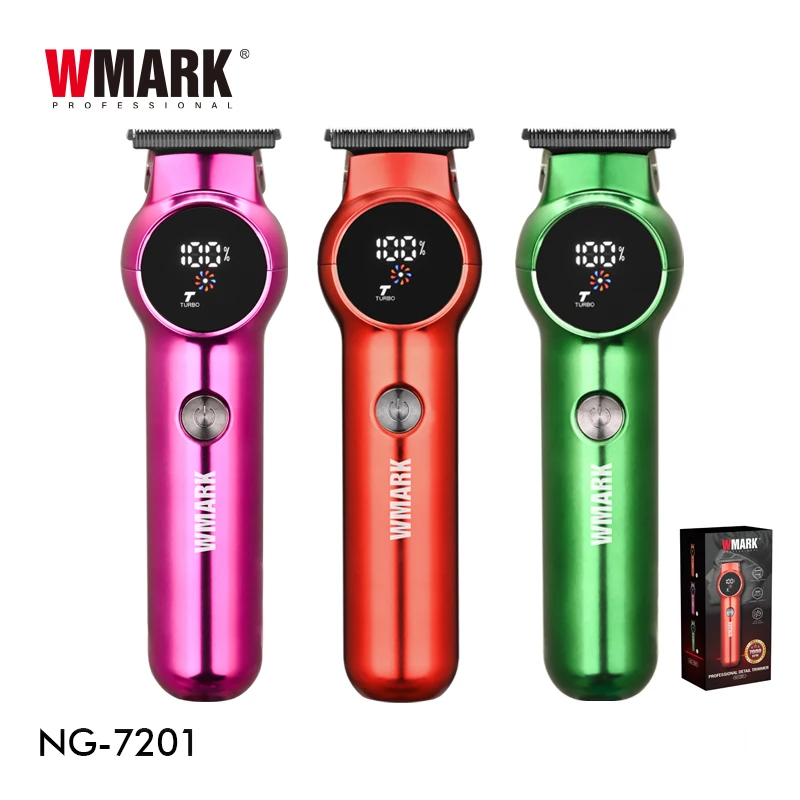 

Машинка для стрижки волос WMARK NG-7201, электрическая машинка для стрижки волос, лезвие T-style 440C(9CR18) для порошковой металлургии, триммер для волос