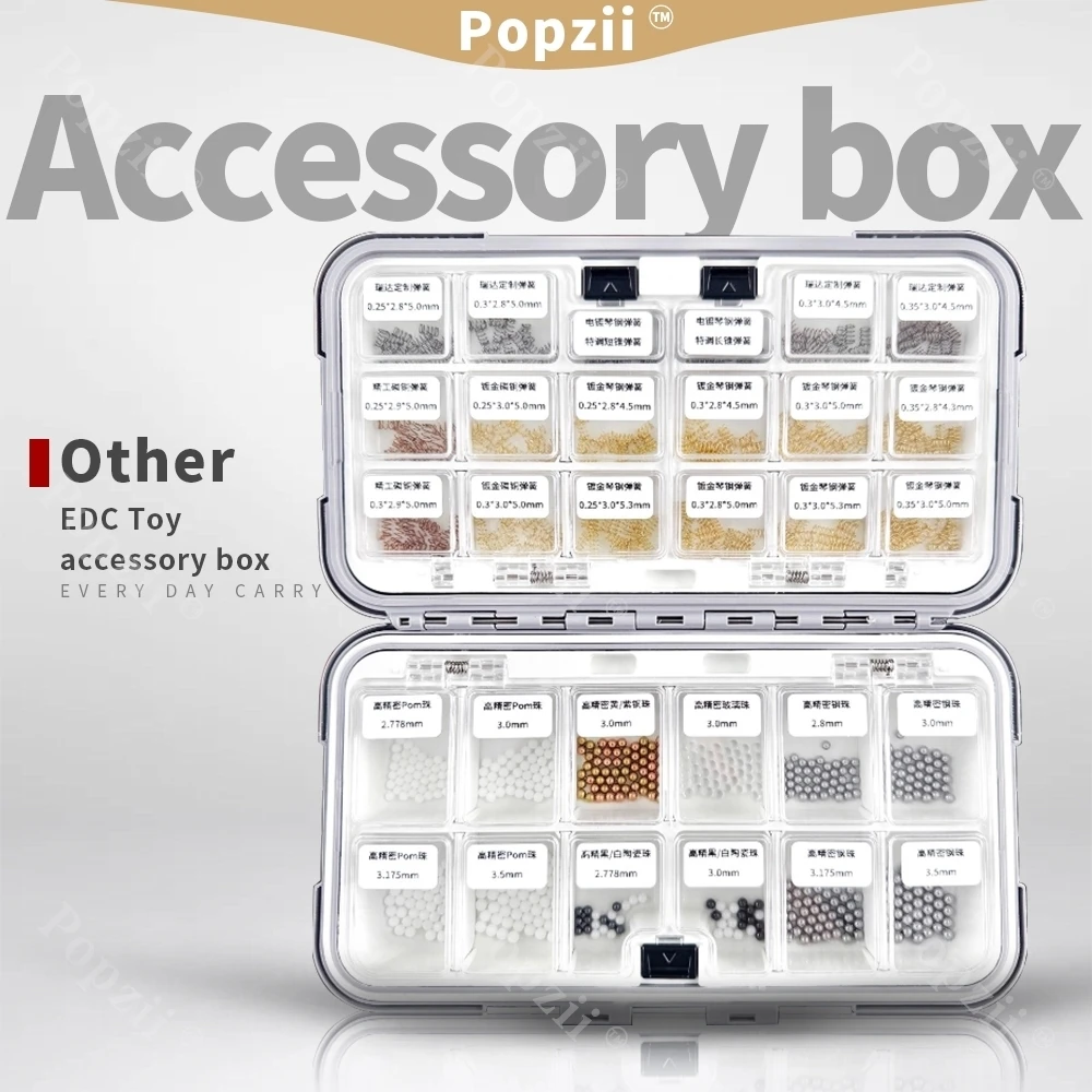 Fidgeting Toys EDC Pacote de acessórios de última geração Conjunto completo de contas de mola
