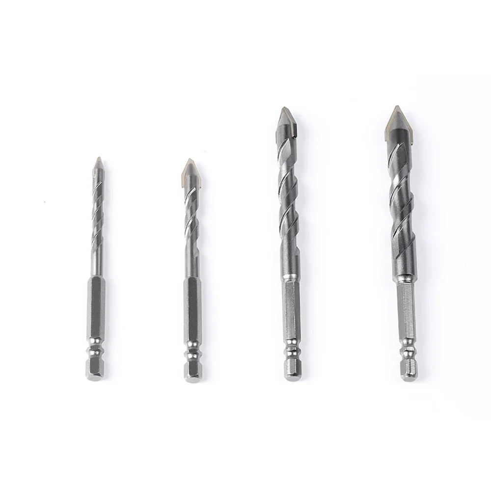 

Cross Hex Tile Bits Glass Ceramic Concrete Hole Opener Alloy Triangle Drill Size 6mm 8mm 10mm 12mm