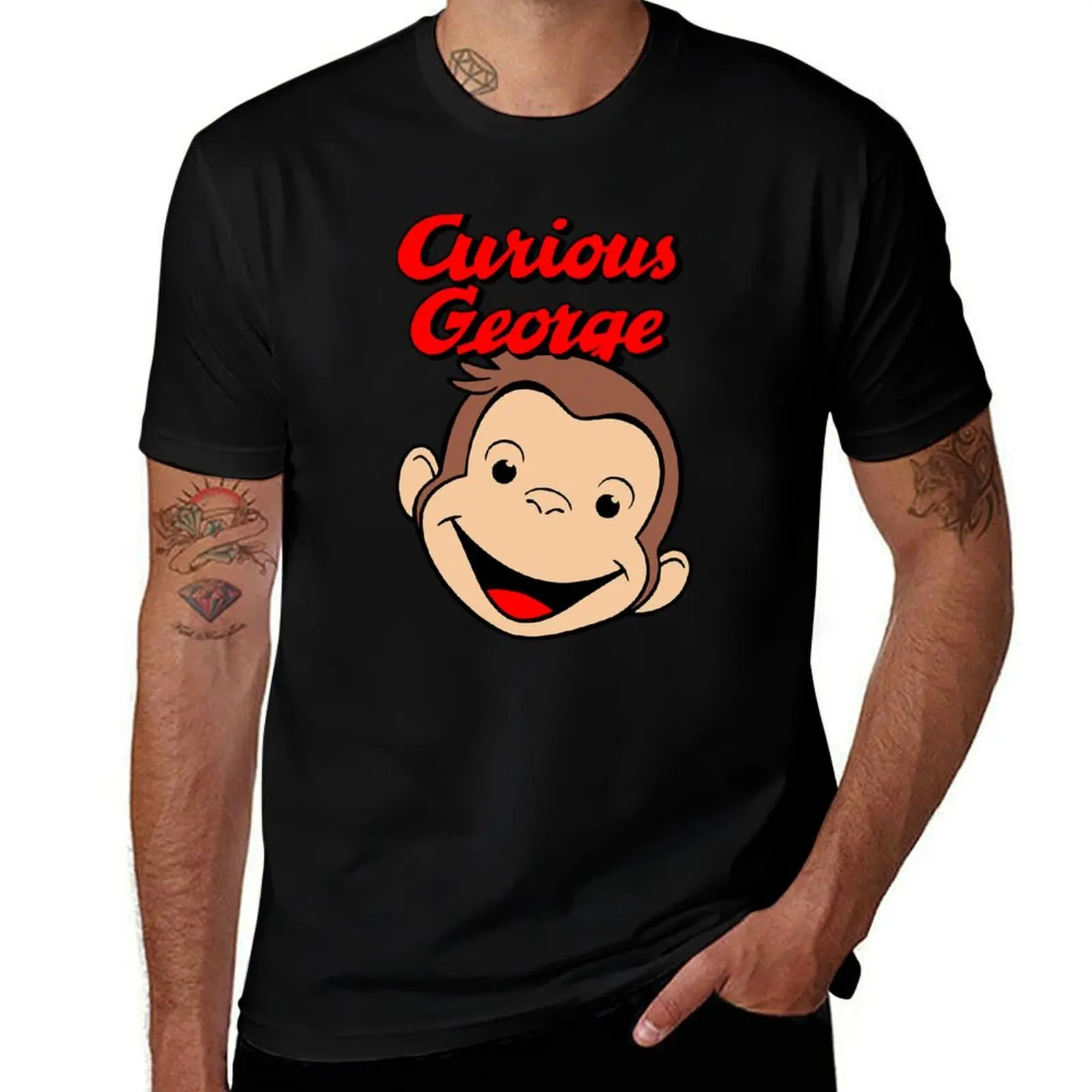 

Curious George. T-Shirt Quick Dry Sports Short Sleeve Tee