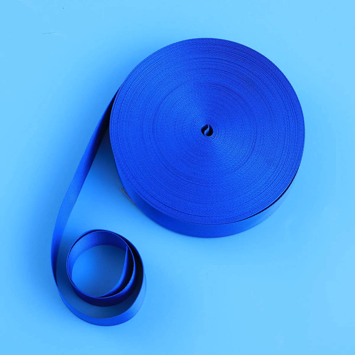 

5CM Lightweight Fabric Webbing Ribbon for Outdoor DIY Gear Repair Pet Collars Bag Handle Backpack Strap Belt (Blue)