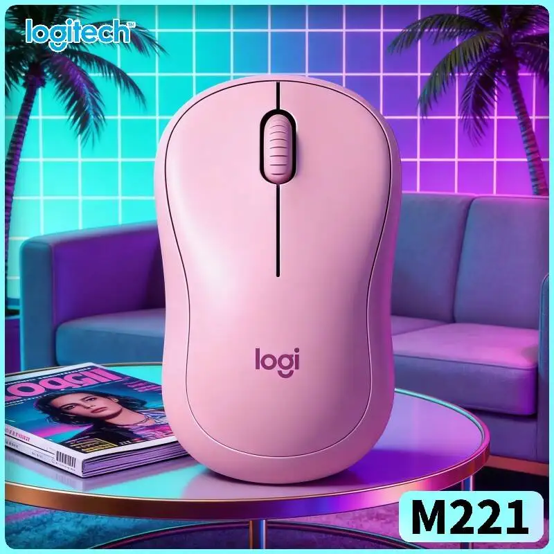 Logitech M221 Wireless Silent Mouse - 18-Month Long Battery, USB Nano Receiver, Smooth Glide, Windows Mac Linux PCs