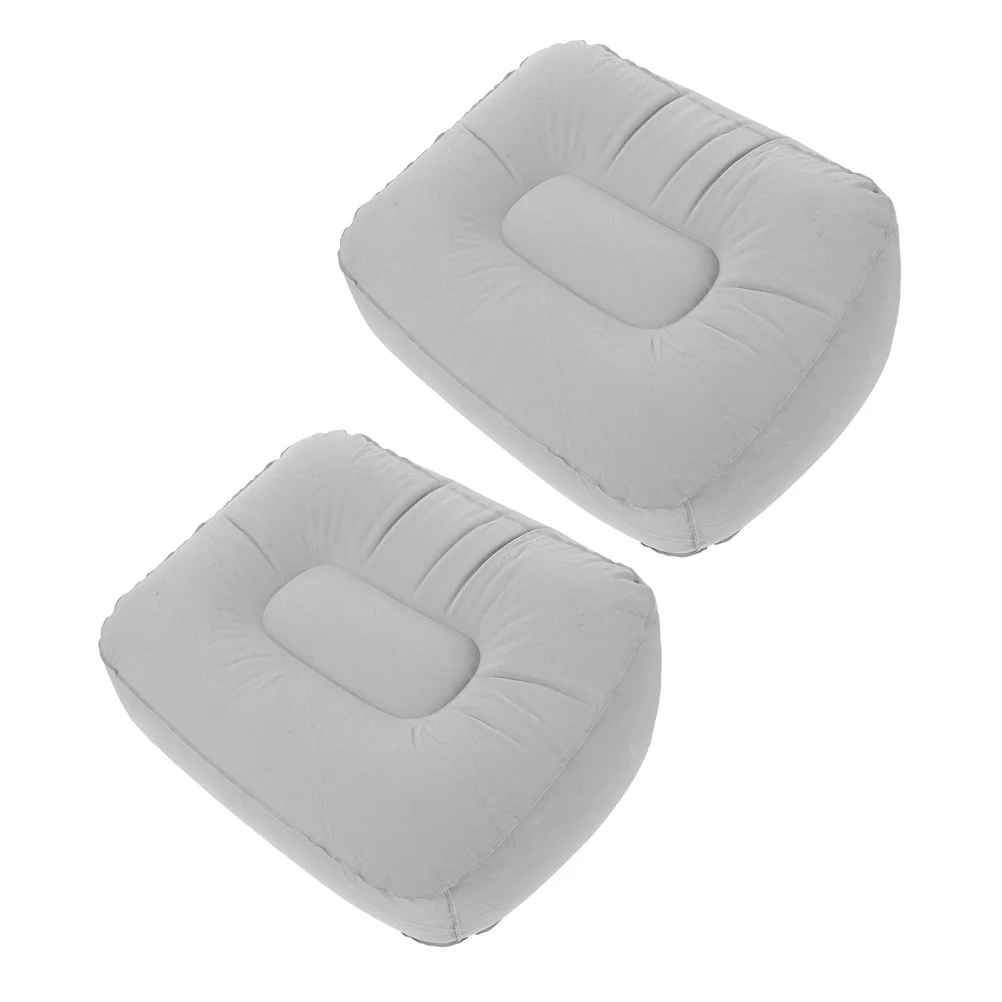 

2Pcs Inflatable Foot Cushion Soft Portable Travel Foot Rest Ergonomic Support for Plane Car Home Portable Leg Rest