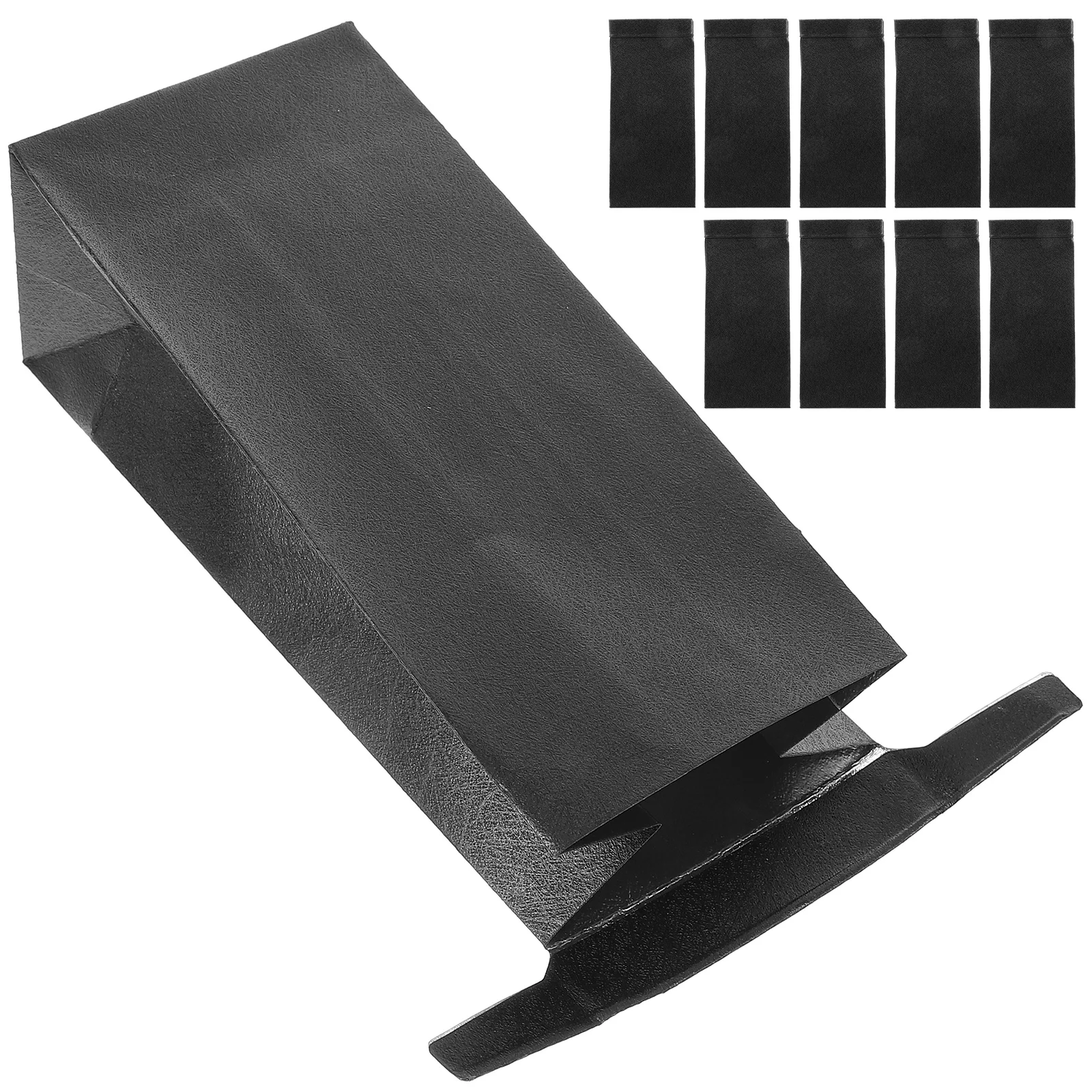 10 Pcs Black Trash Bags Portable Paper Tin Foil Motion Sickness Pouch Outdoor Vomit Wastes for Traveling Emesis